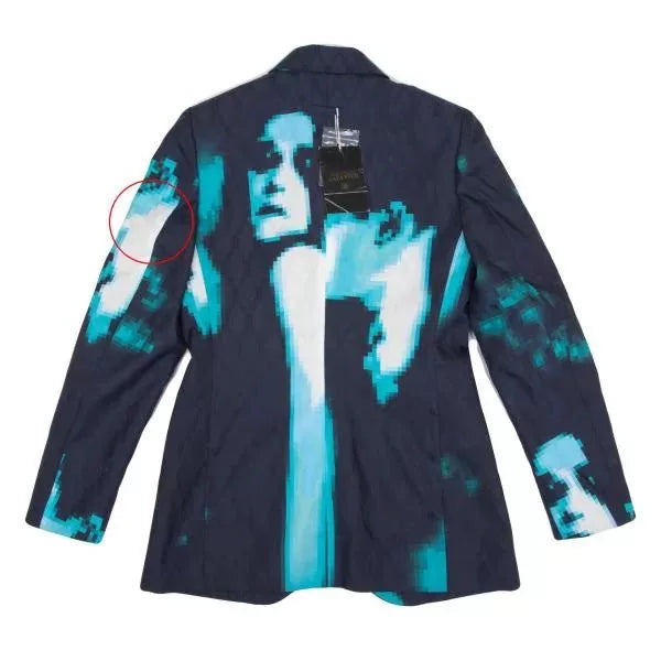 Jean Paul Gaultier Vintage Blue Portrait Blazer