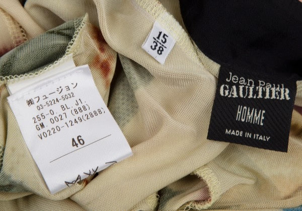 Jean Paul Gaultier Oil-Painted Silk Long-Sleeved Shirt