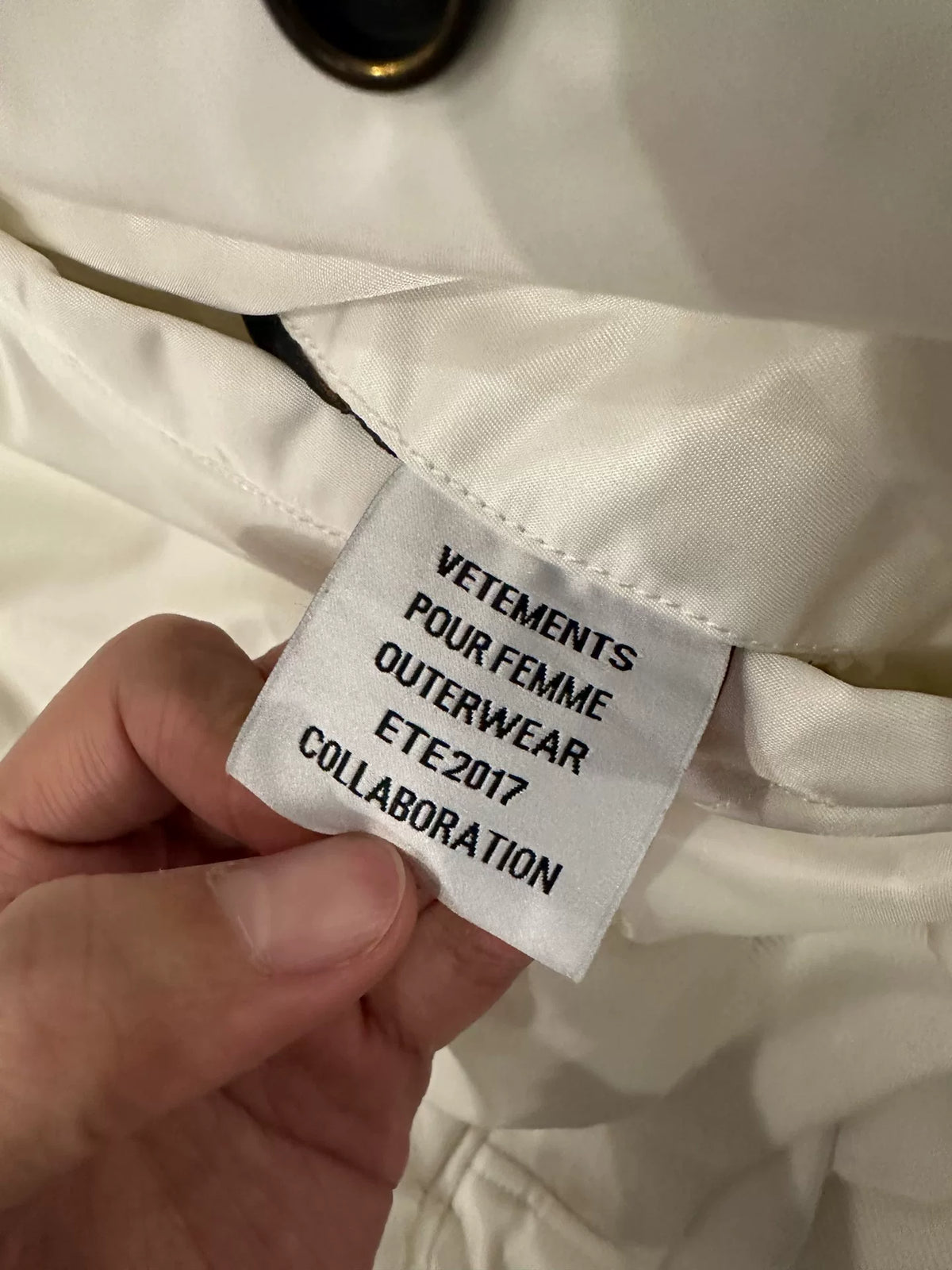 Vetements White Reversible Down Vest