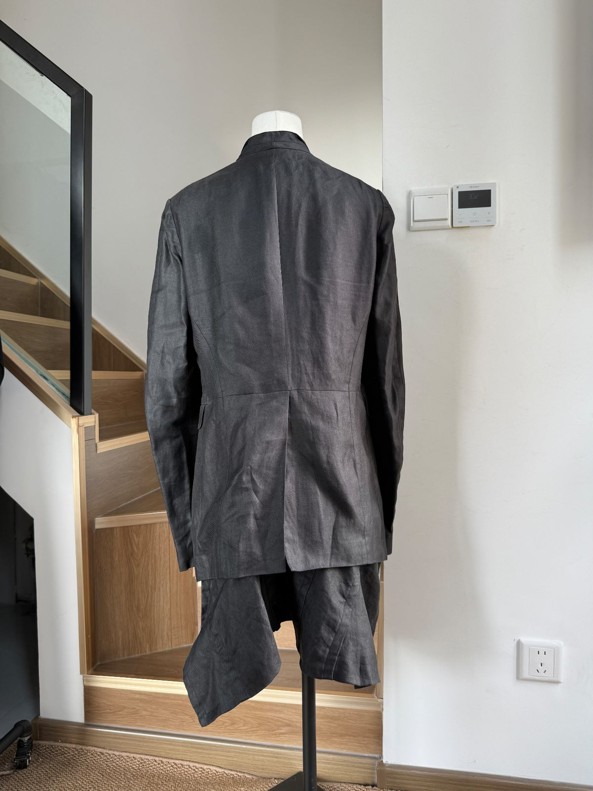 Julius 12SS Runway Detachable Apron Blazer