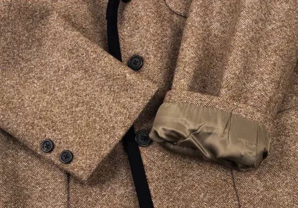 Yohji Yamamoto 1990s Wool Velvet Patchwork Suit Jacket