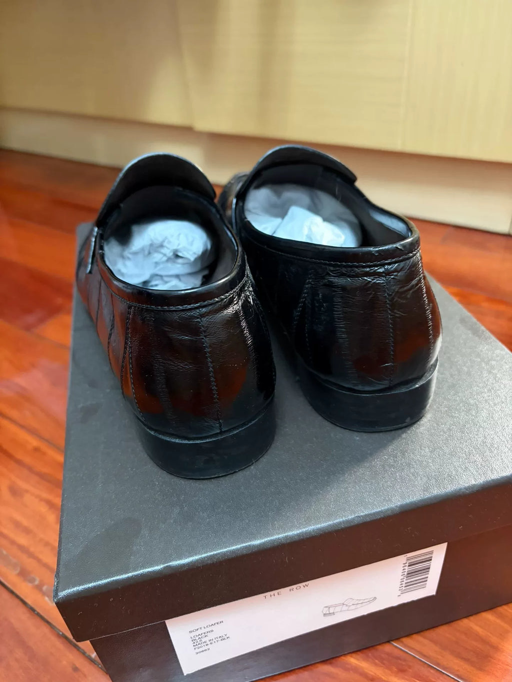The Row Eel Skin Loafers