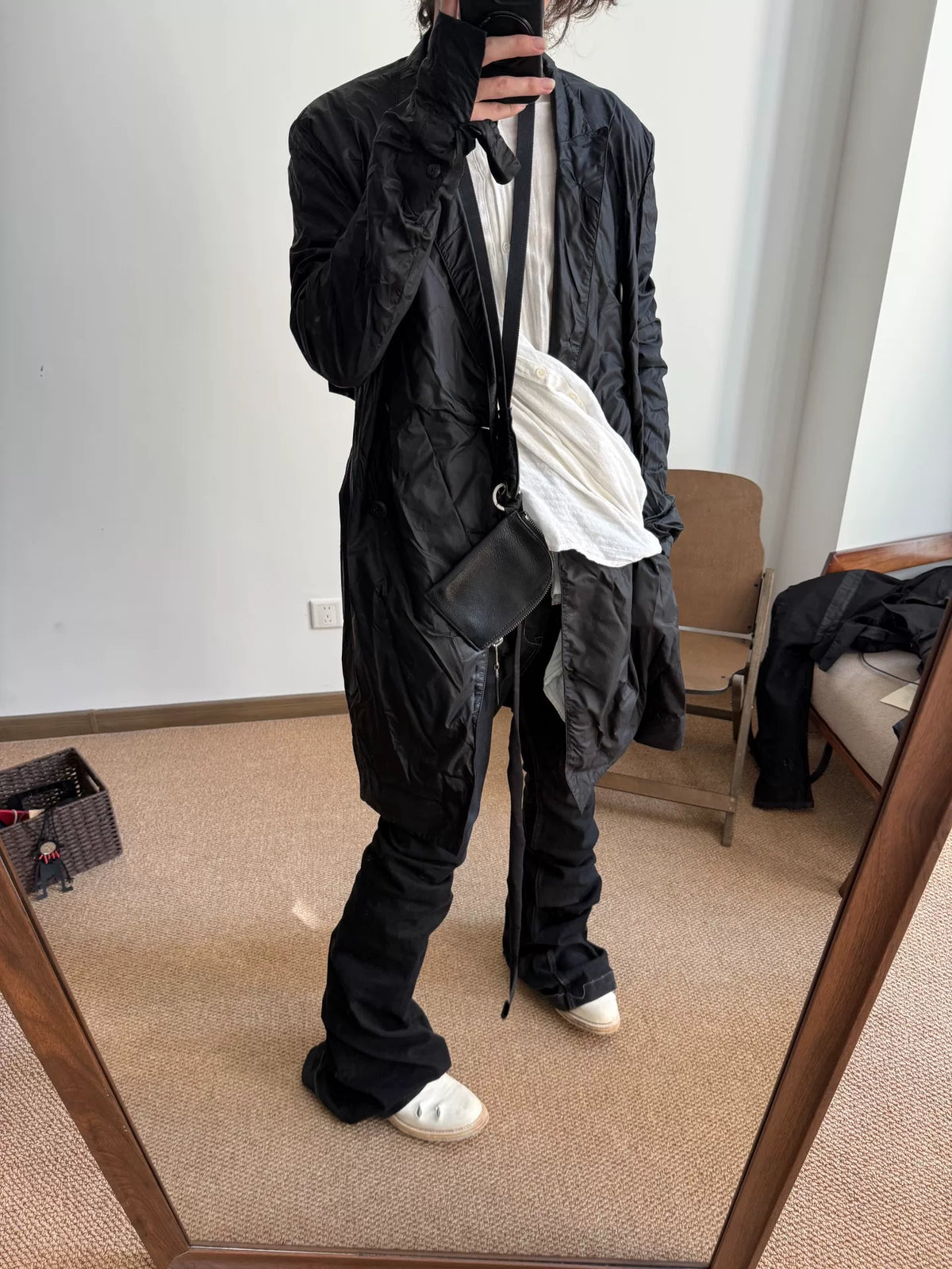 Rick Owens SS15 Faun Double-Breasted Runway Coat