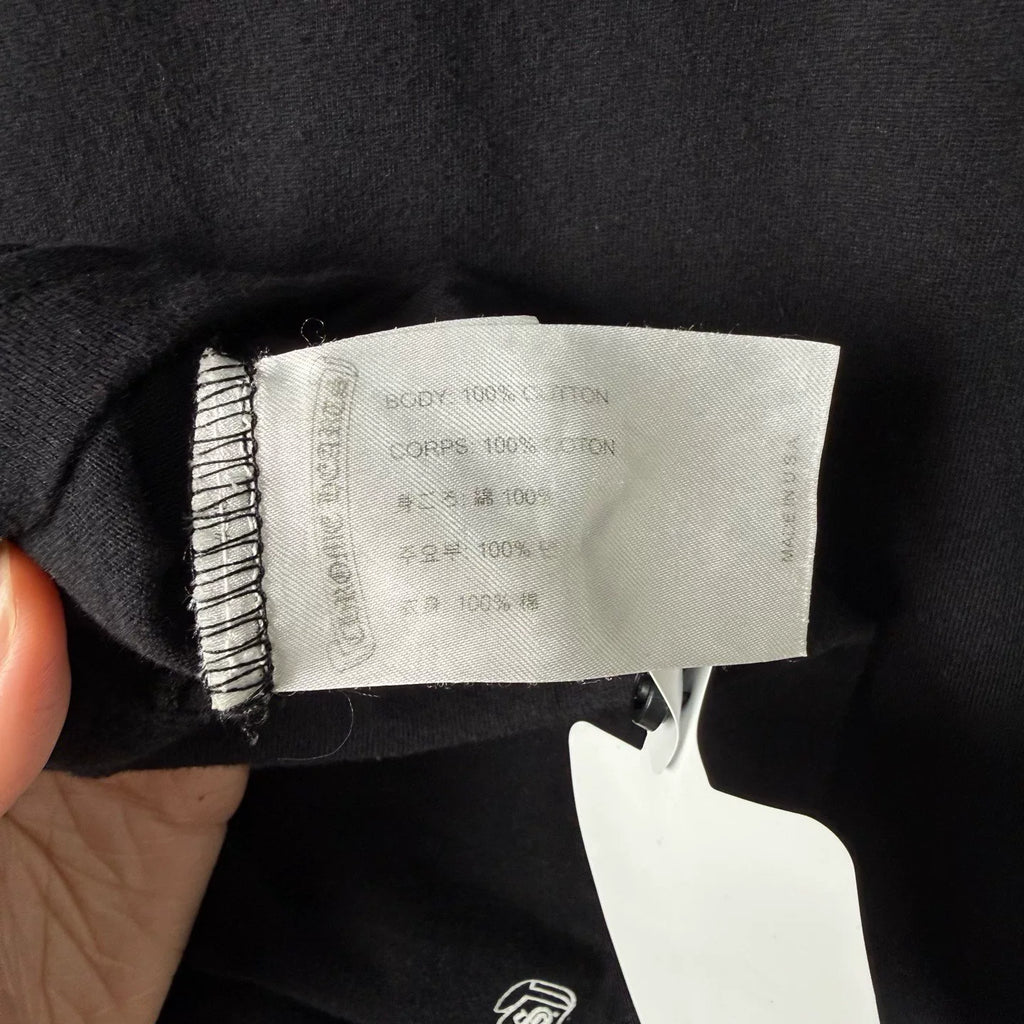 Chrome Hearts Sanskrit Letter Collar Short-Sleeve T-Shirt