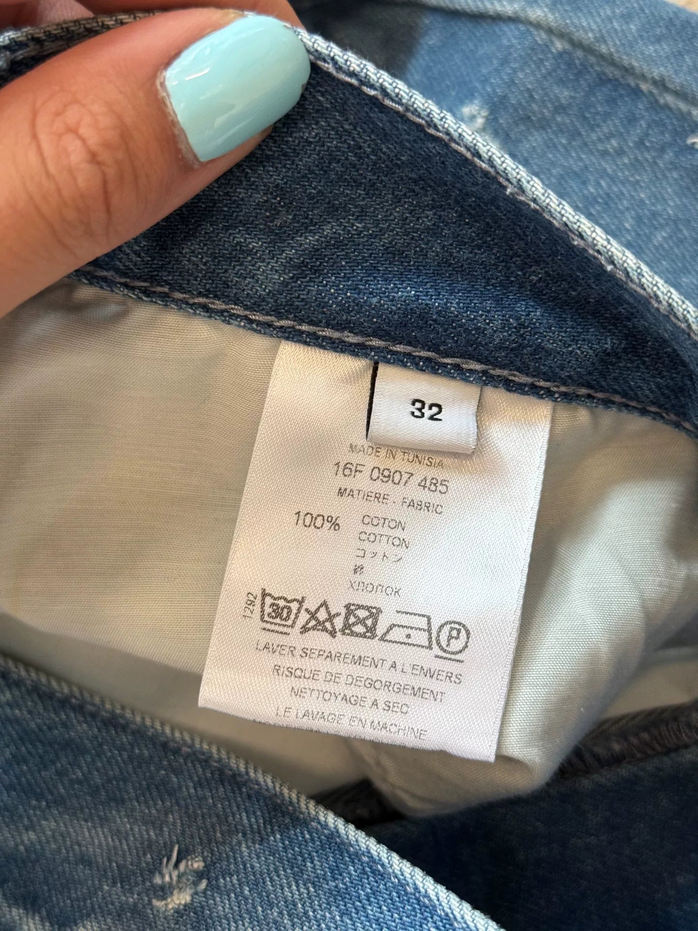 Givenchy bullet-hole distressed jeans