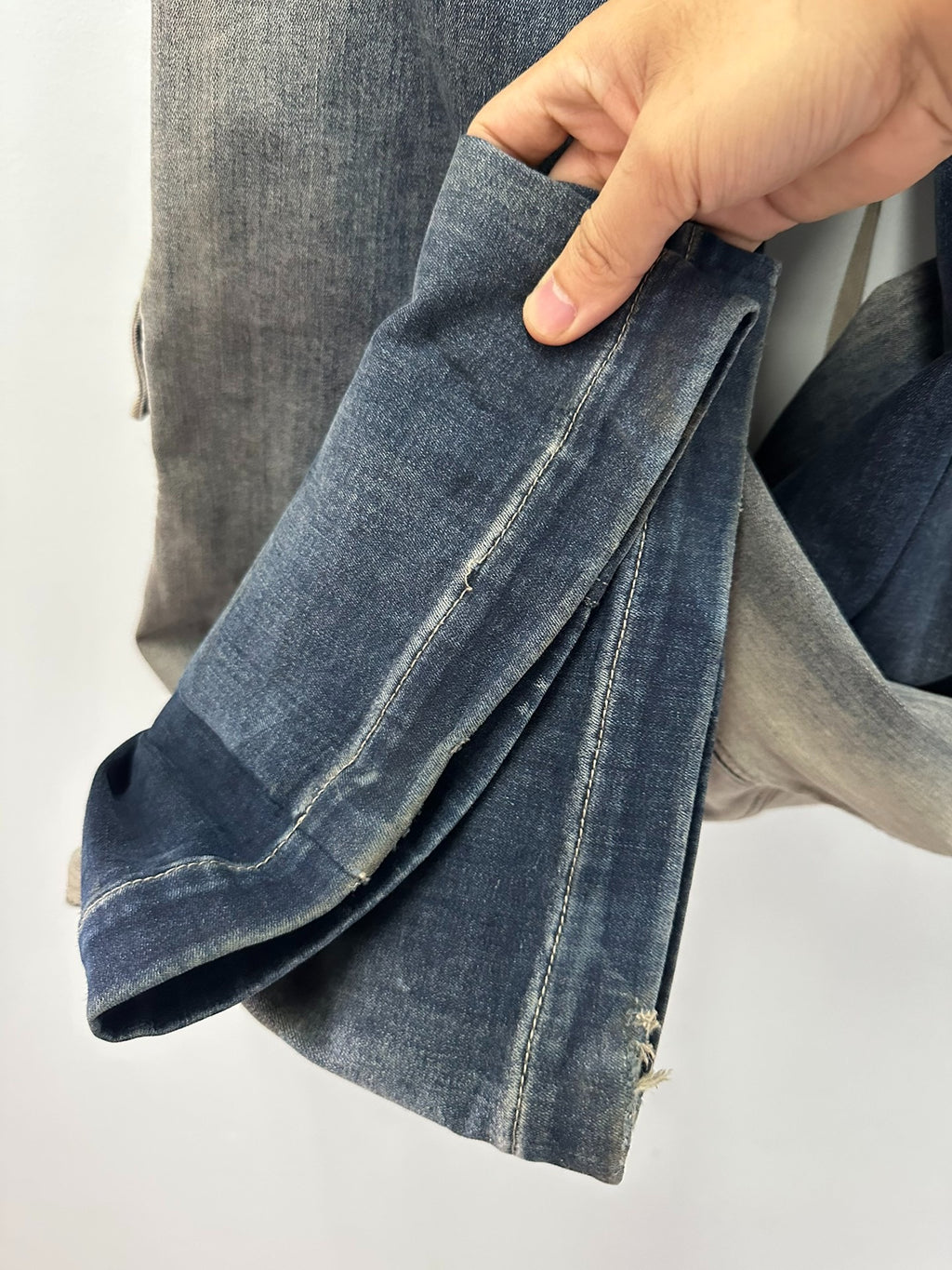 Rick Owens 23SS Bela Cargo Gradient Jeans