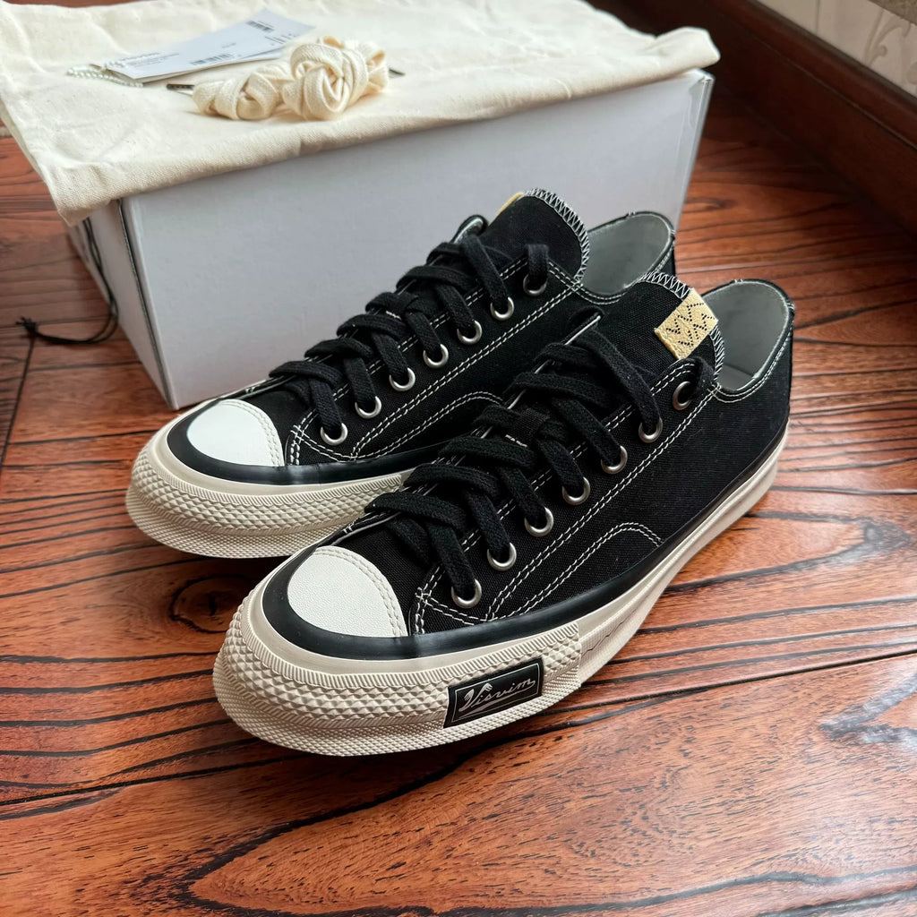 Visvim 25ss SKAGWAY LO CANVAS black thin-sole canvas shoes