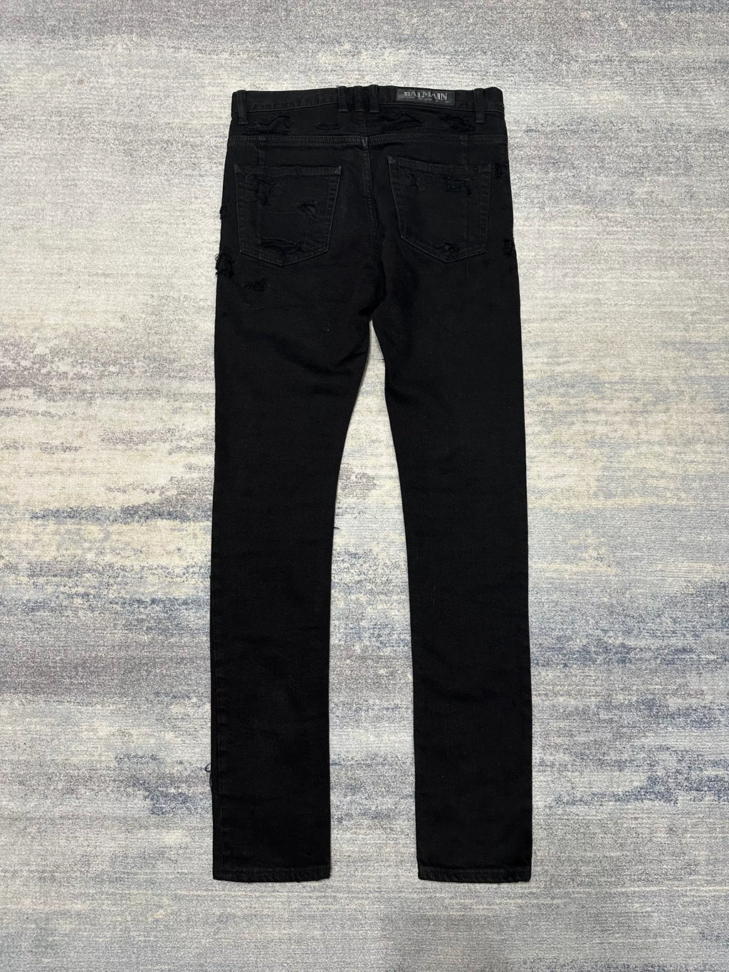 Balmain 17AW AW Distressed Jeans by Olivier Routeing Distressed