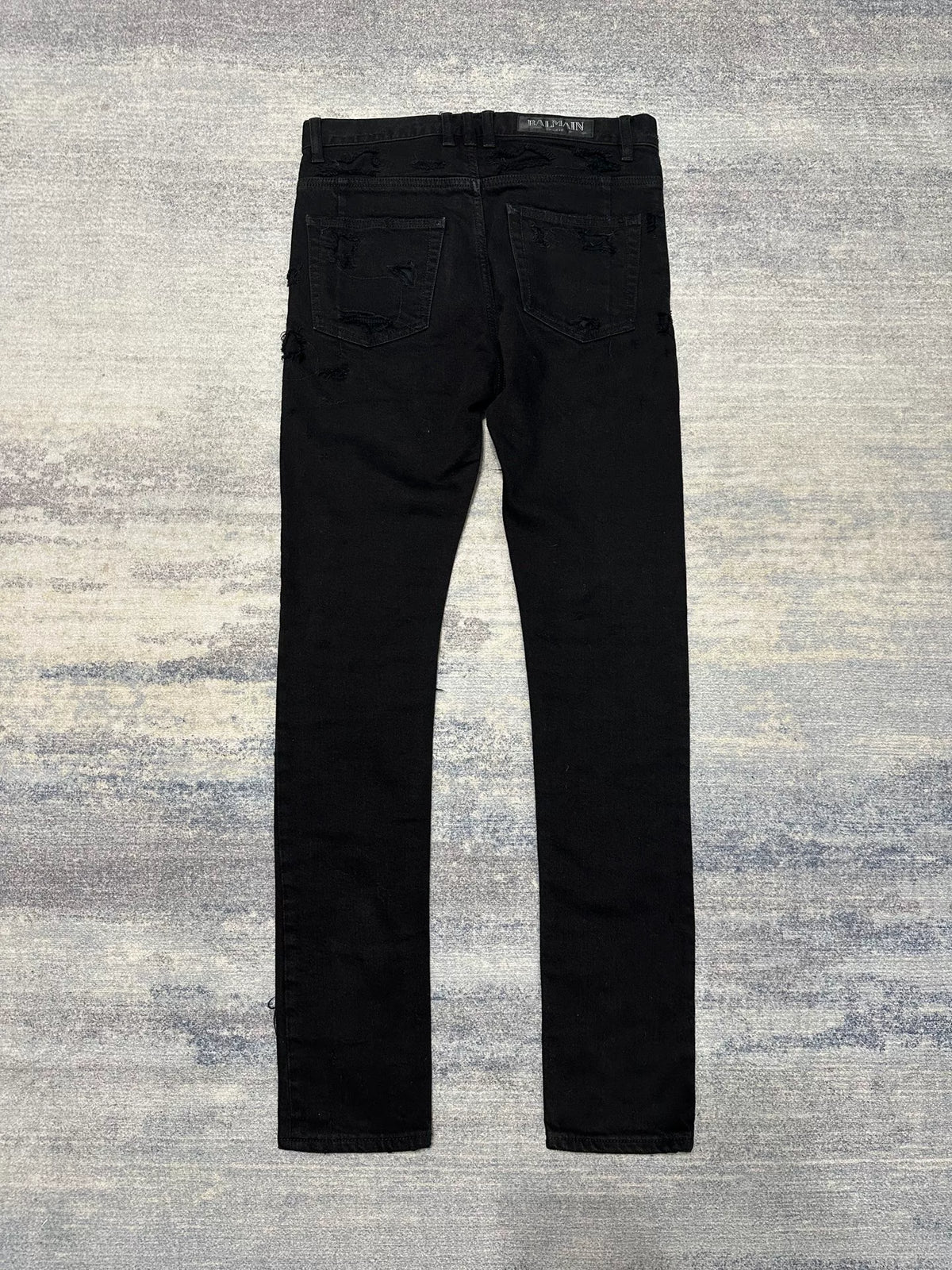 Balmain 17AW AW Distressed Jeans by Olivier Routeing Distressed