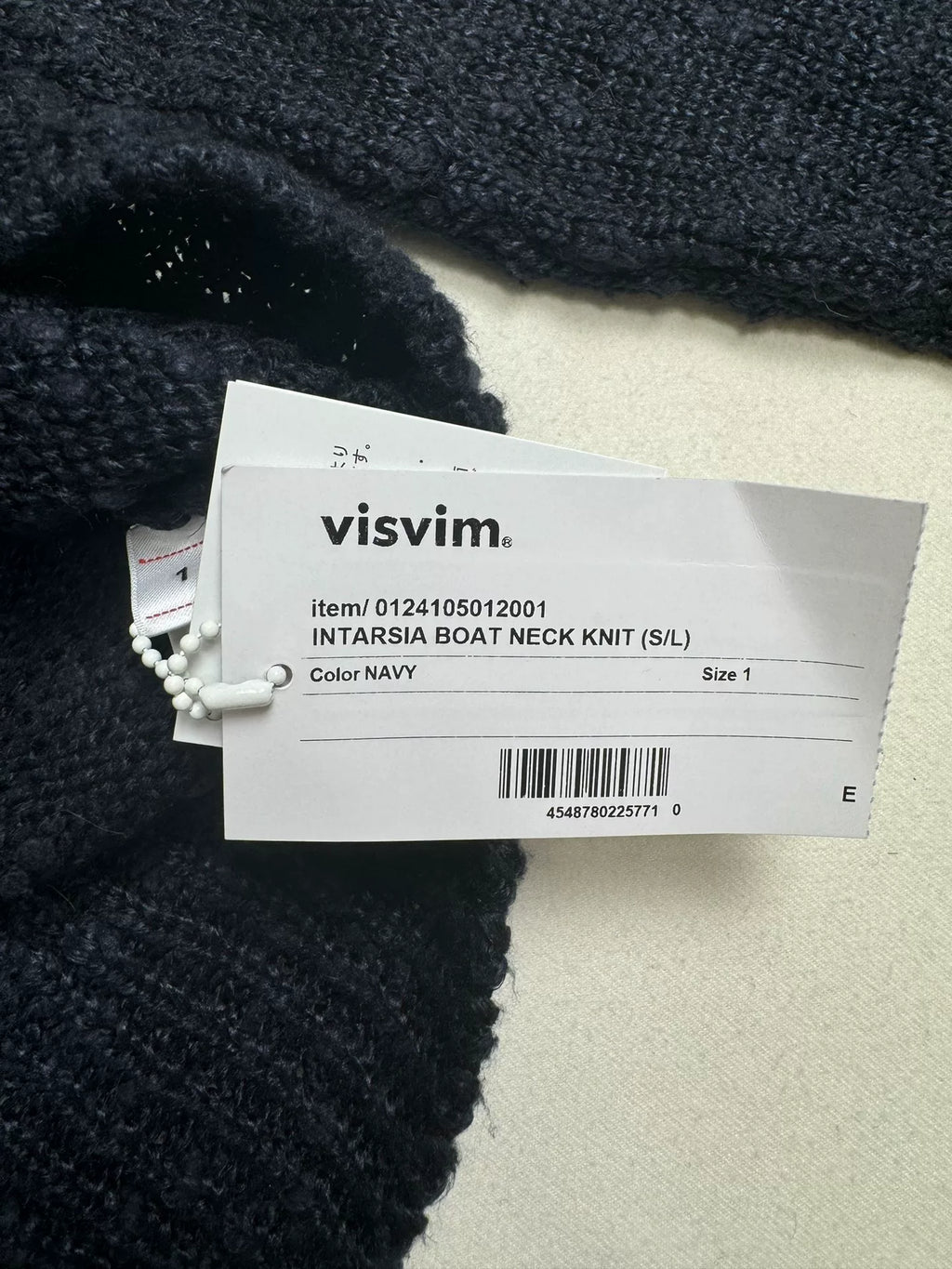 VISVIM 24ss Intarsia Boat Neck Knit (S/L) Sweater