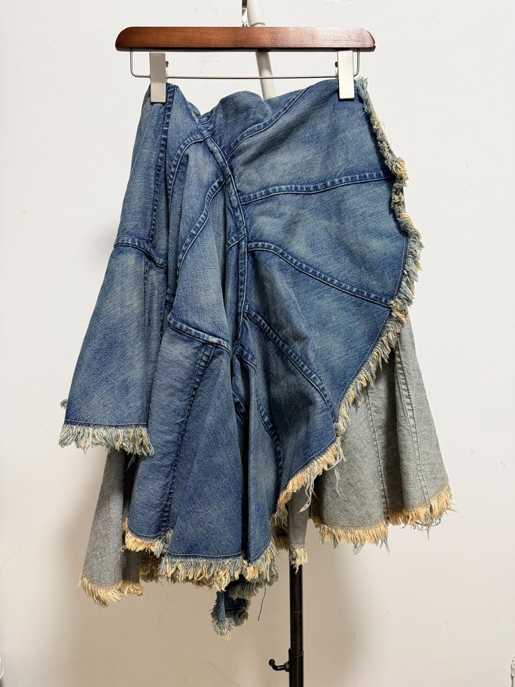 Junya Watanabe Denim Midi 2005 Skirt