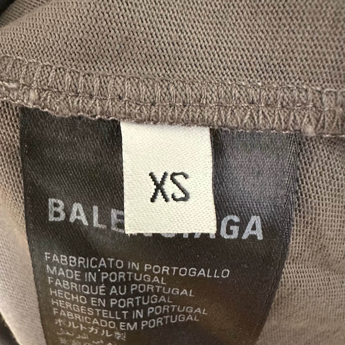 Balenciaga Black Tape Embroidered Short Sleeve Top