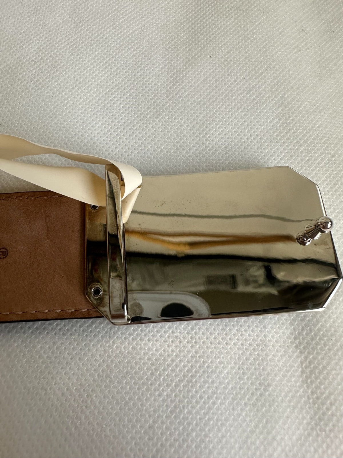 Gucci Black GG Monogram Silver Square Buckle Belt
