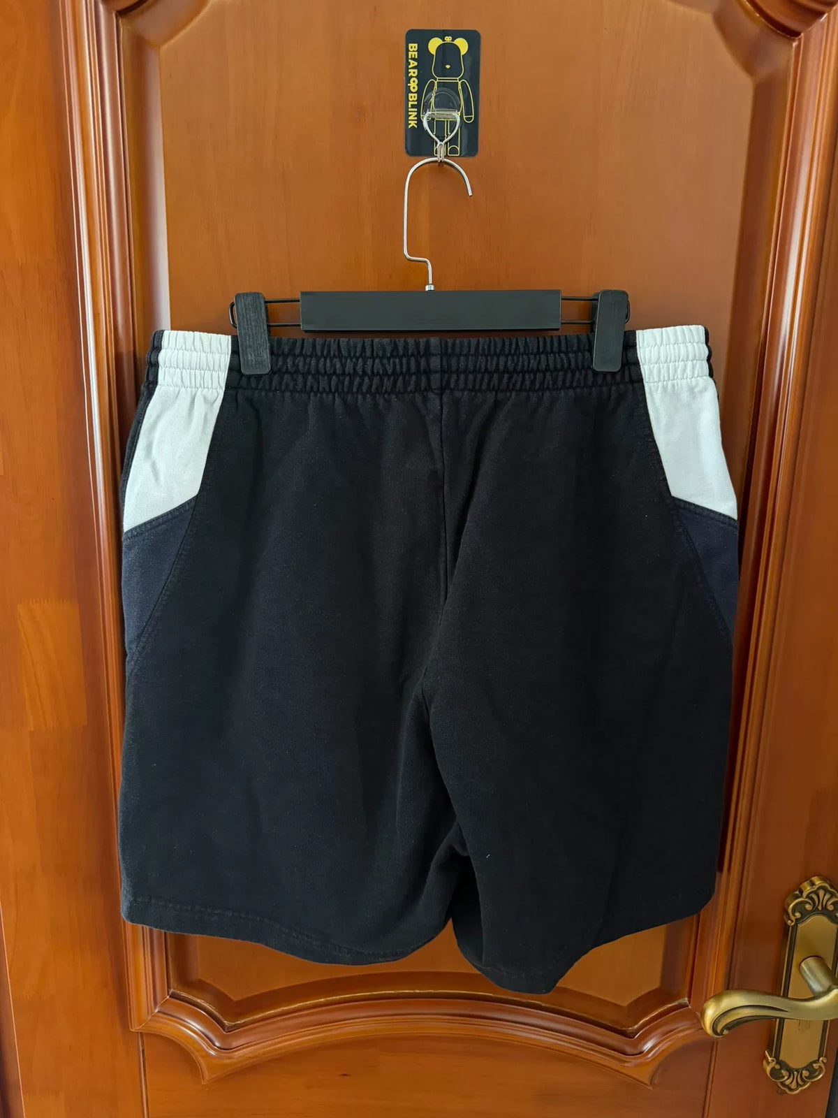 Balenciaga 3B Embroidered Color-Block Shorts