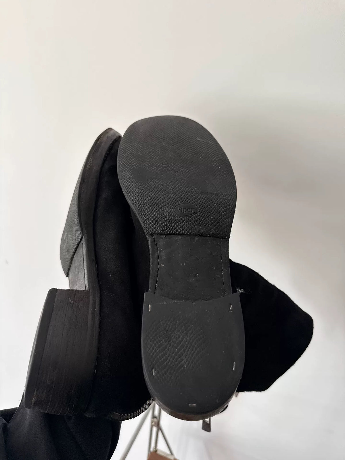 Guidi 788z Black Suede Horsehide Bottomed Large Size Men’s Boots