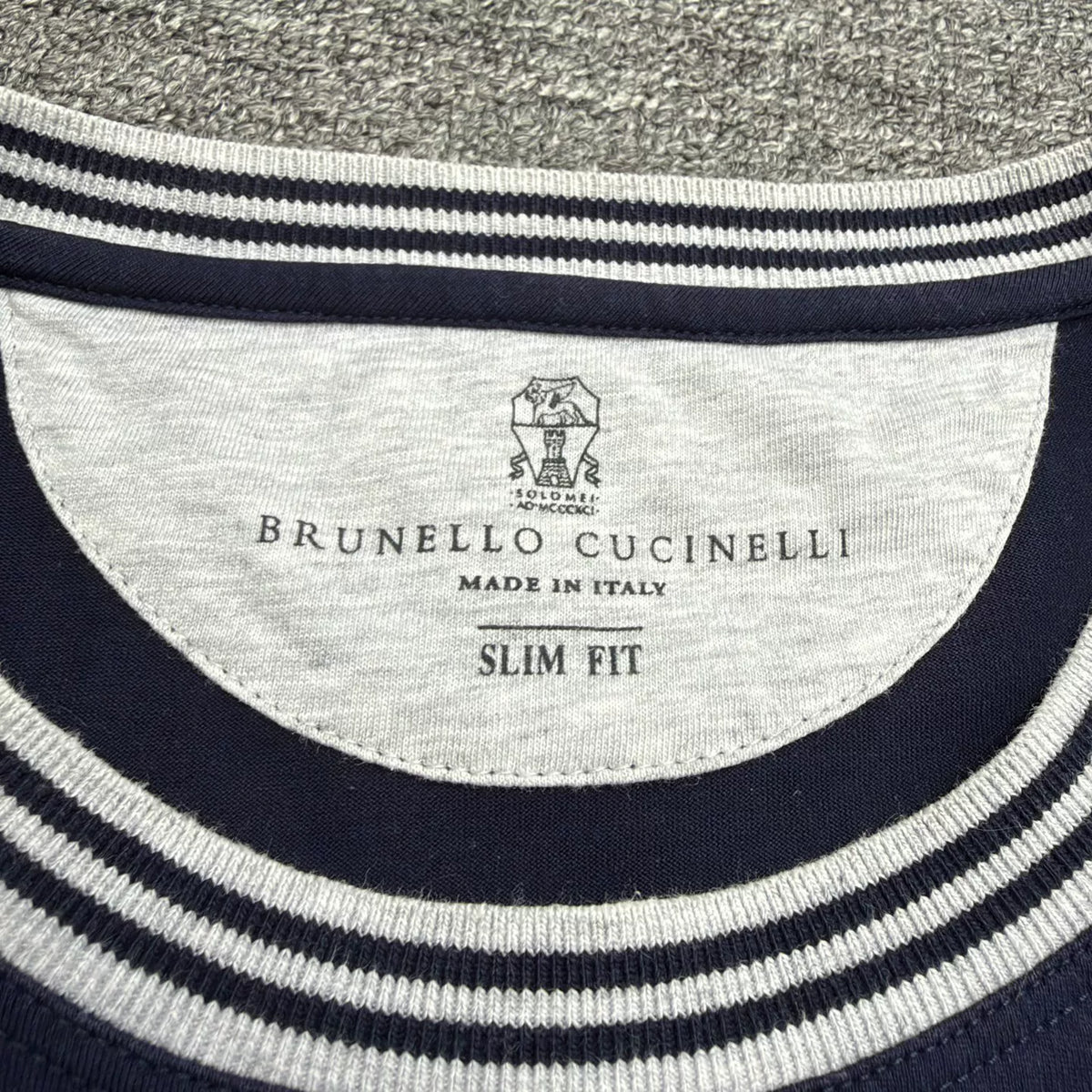 Brunello Cucinelli Striped Collar Shirt