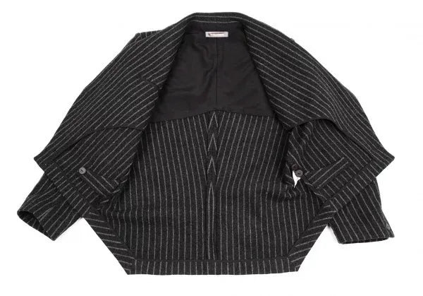 Issey Miyake Vintage Black Stripe Pleated Top