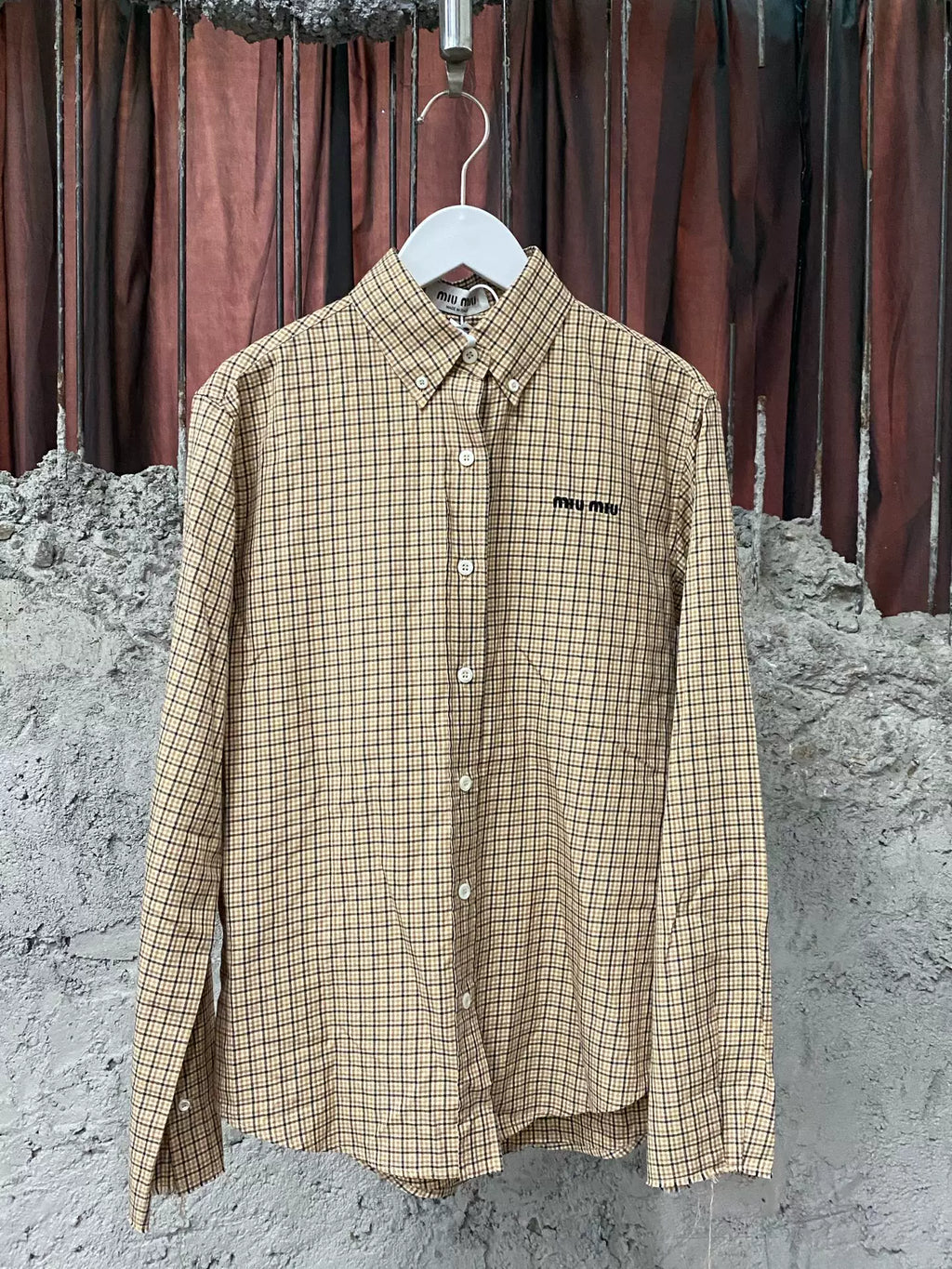 Miu Miu Plaid Shirt