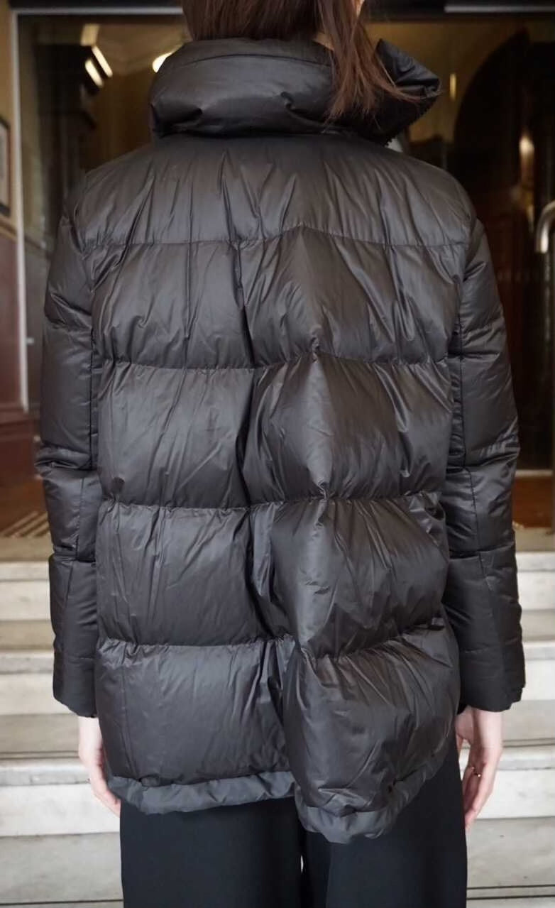 sacai FW16 Luck Black A-Line Puffer Down Jacket