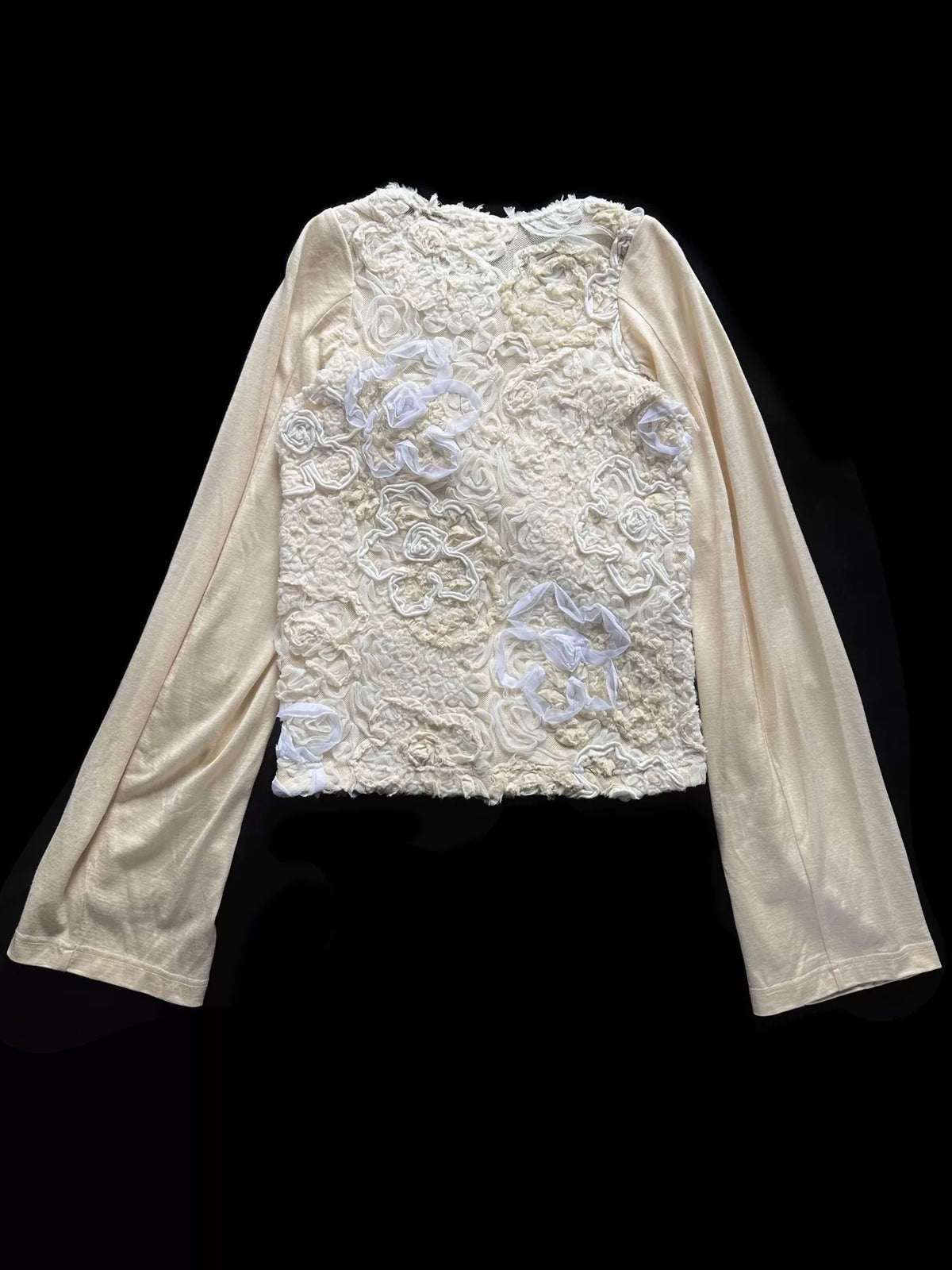 Comme Des Garçons SS12 Double-Sided Floral Bell-Sleeve Top