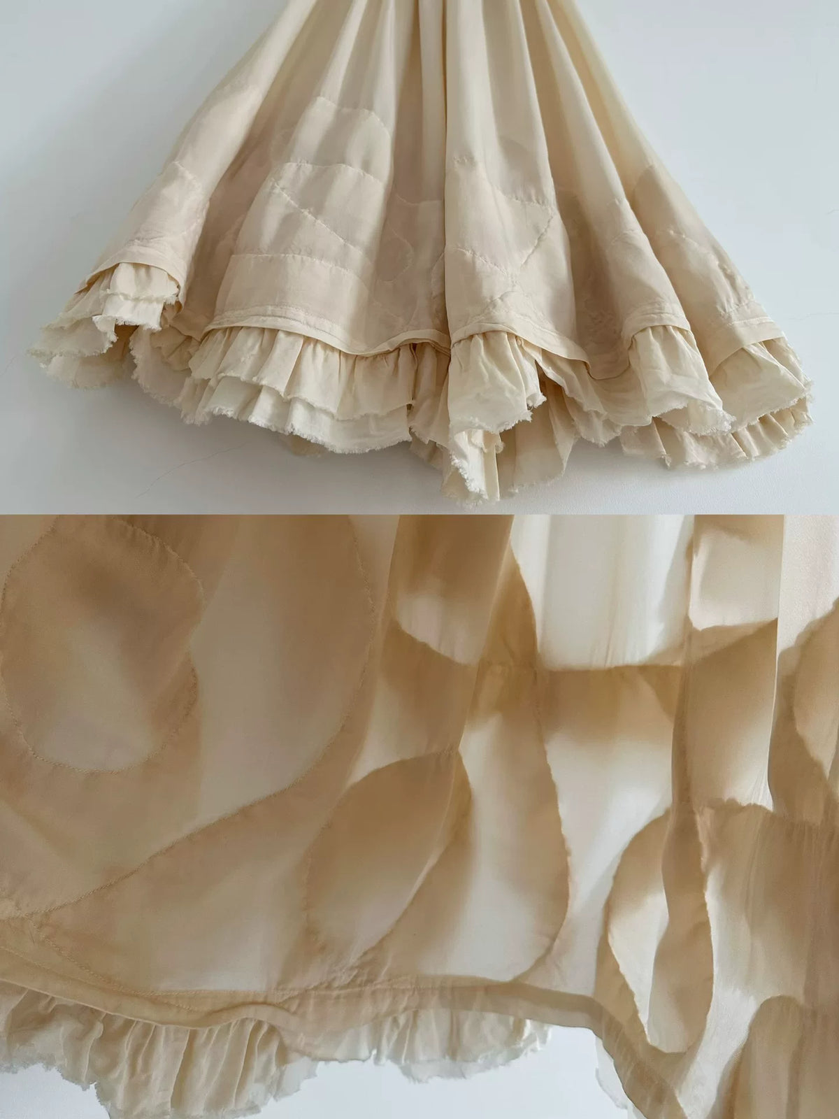 Comme Des Garcons 1999 Midi Cupro Skirt
