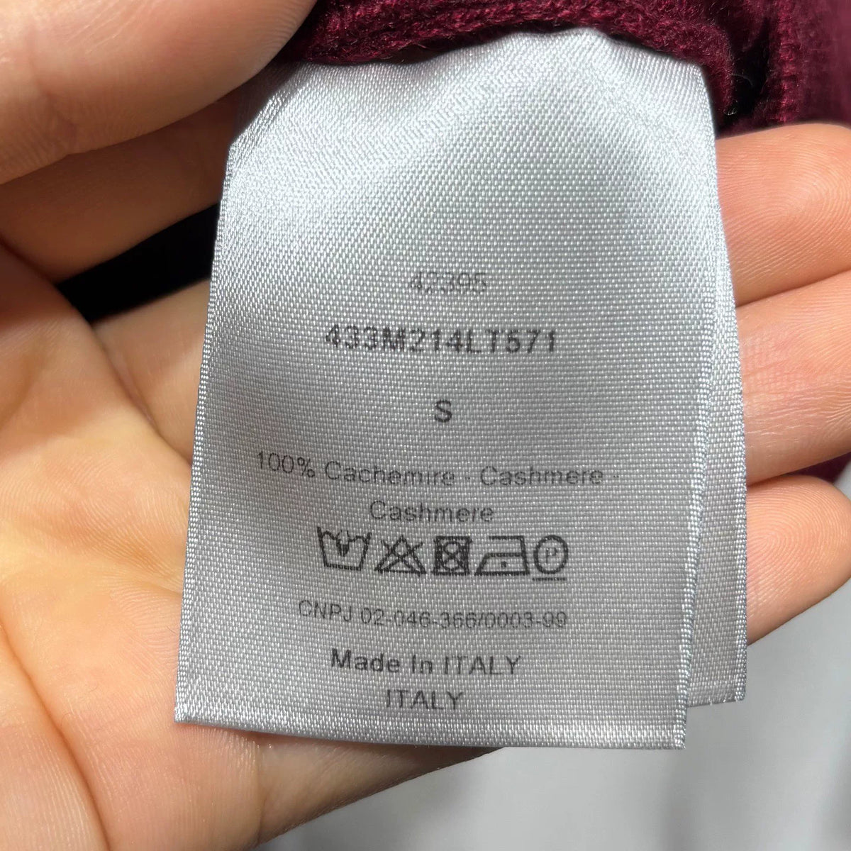 Dior Red Hooded Zip-Up Cashmere Sweater
