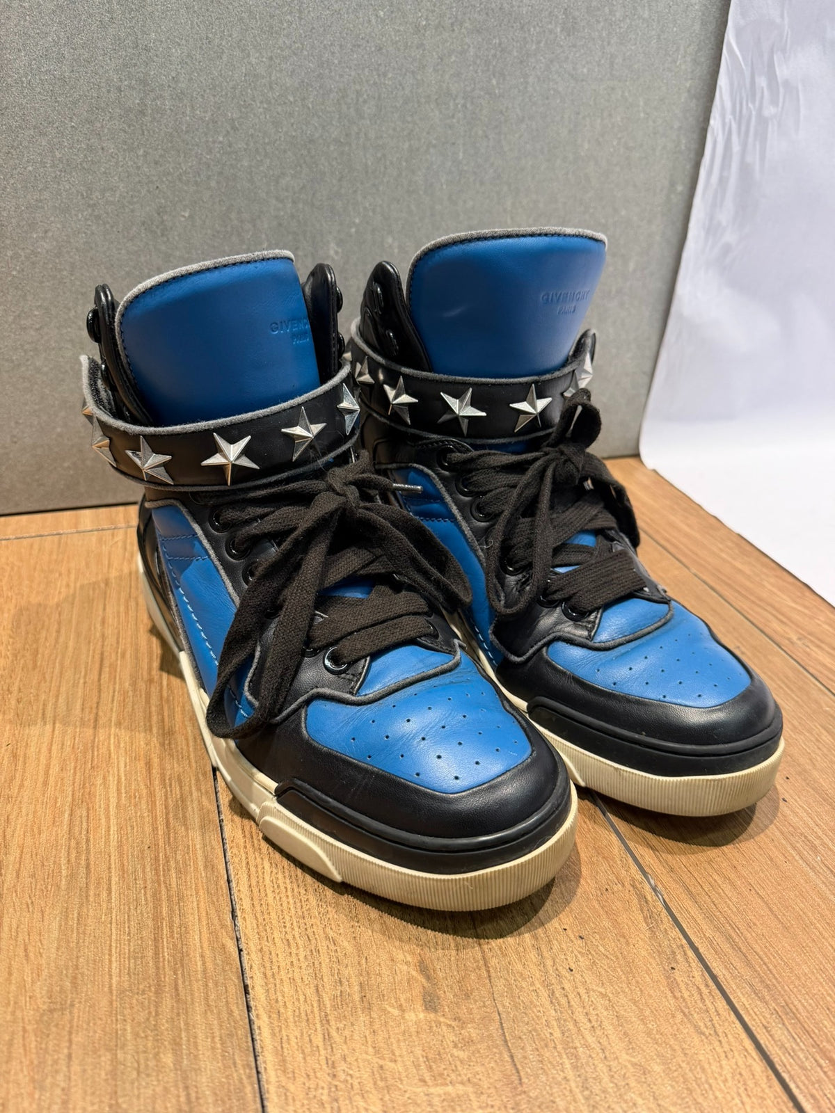 Givenchy Star Strap Tyson Blue White Leather Sneakers