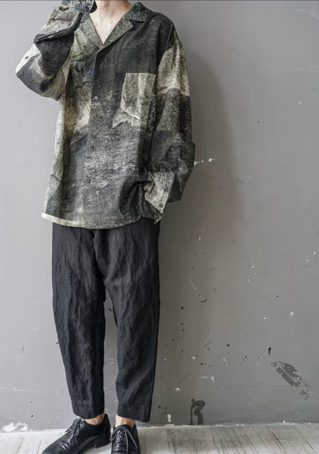 ziggy chen 21aw Taihu Stone Double-Wear Shirt