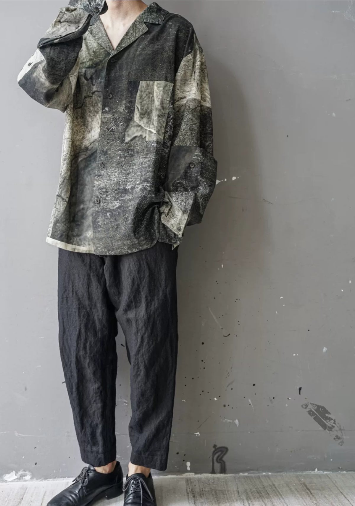 ziggy chen 21aw Taihu Stone Double-Wear Shirt