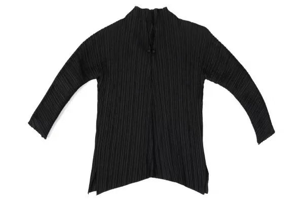 Issey Miyake Vintage Black Pleated Top