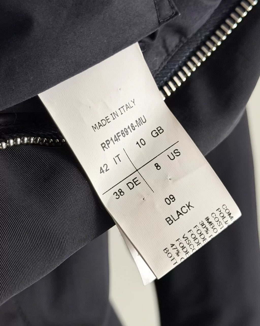 Rick Owens AW14 Diagonal Zip-Up Turtleneck Coat