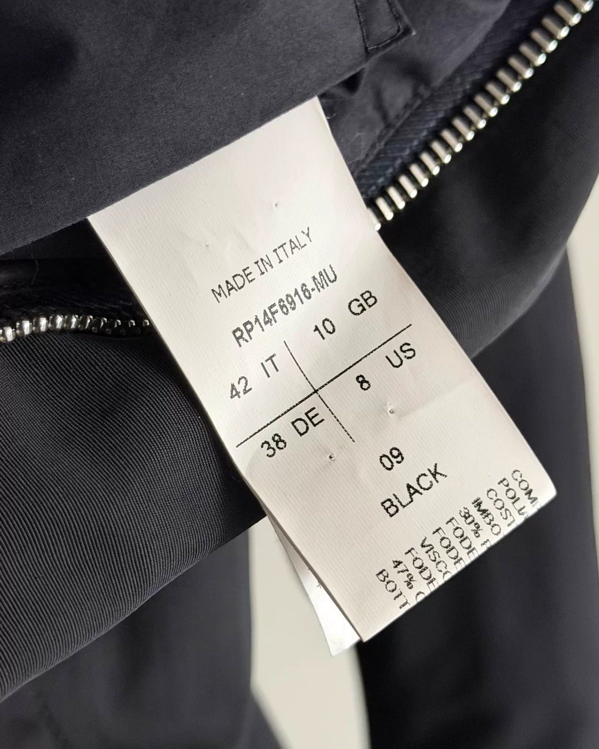 Rick Owens AW14 Diagonal Zip-Up Turtleneck Coat