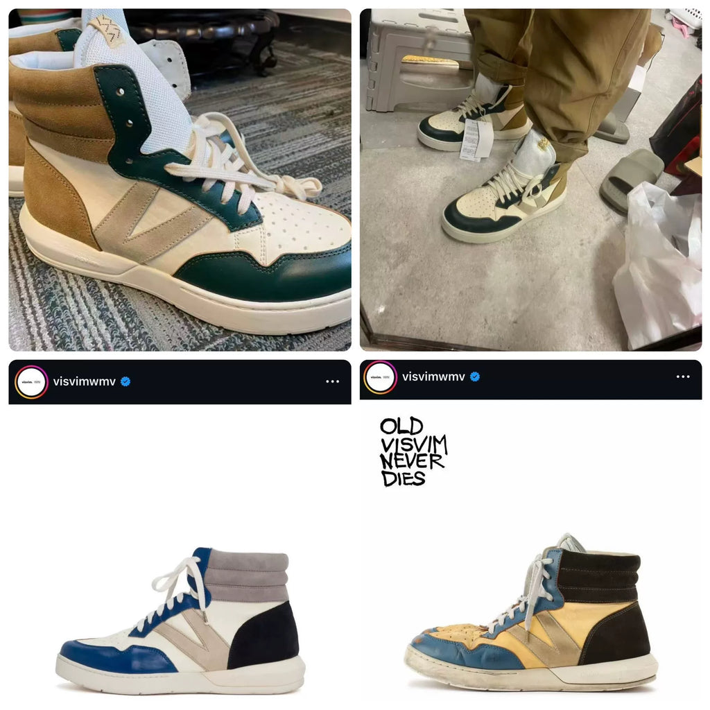 visvim AW21 Green Chamberlain Hi Suede Horsehide Sneakers