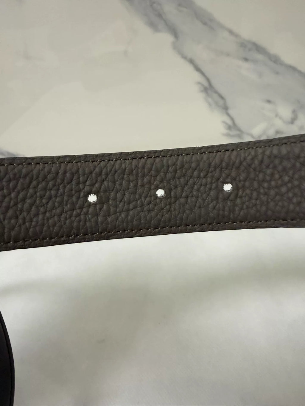 Hermes Black H-Buckle Leather Belt