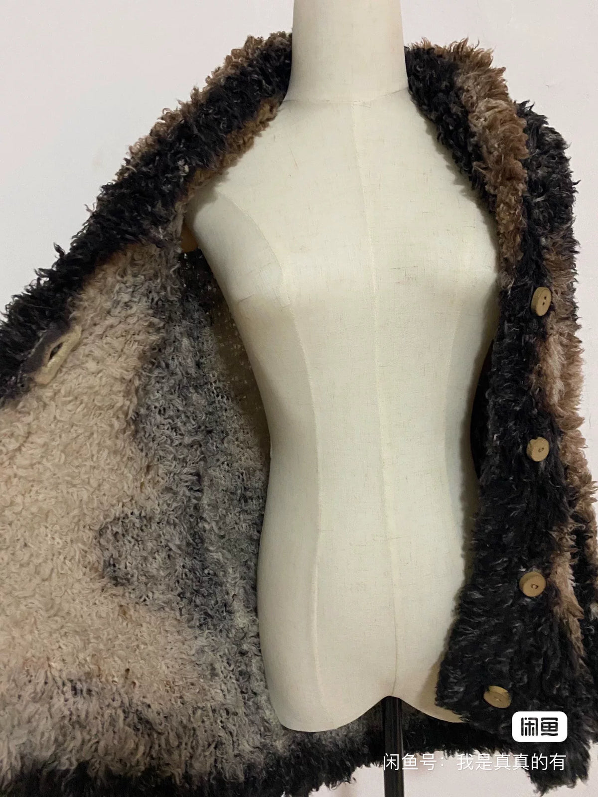 issey miyake Burnt Faux Fur Coat