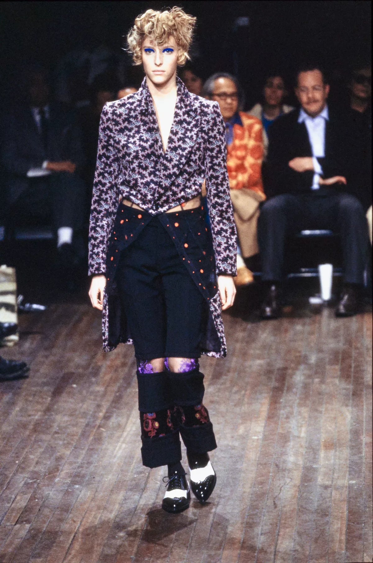 Comme des Garcons AW01 Patterned Tie Skirt