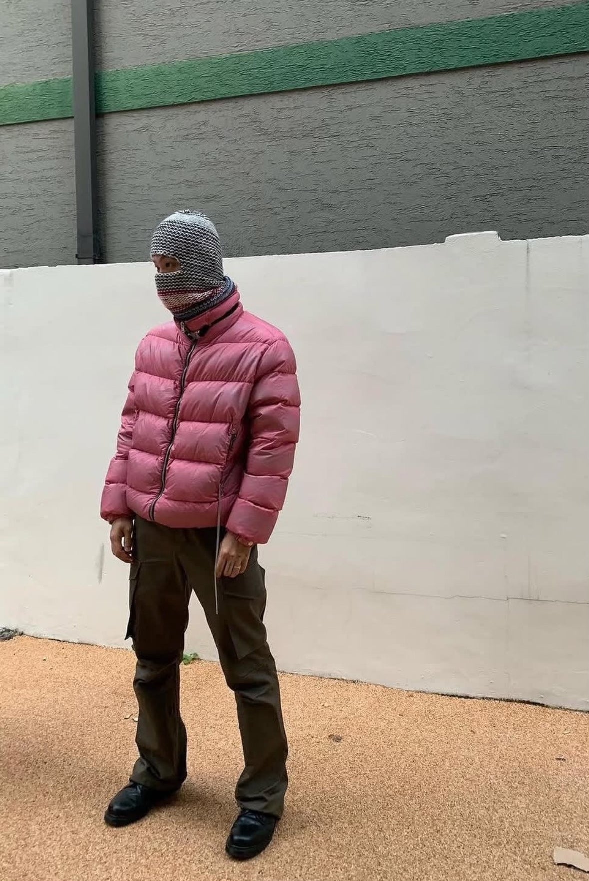 1017 Alyx 9sm FW18 Og pink Nylon Glitter Puffer Jacket