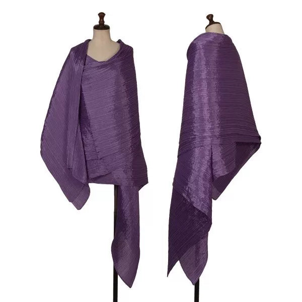 Issey Miyake Vintage Purple Pleated Top