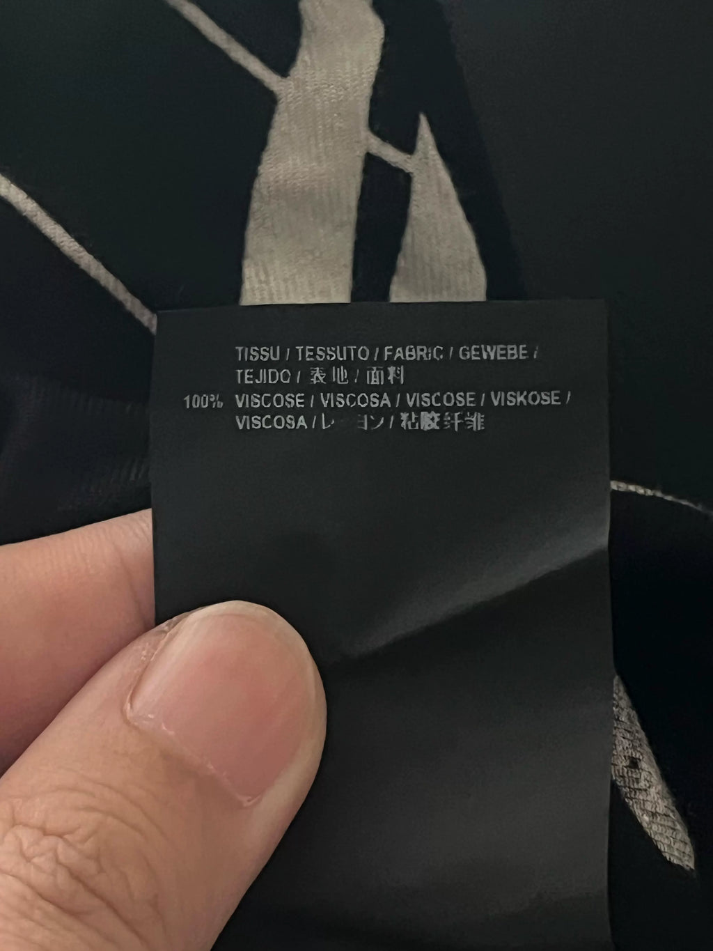 Saint Laurent Musical Note Black Dress