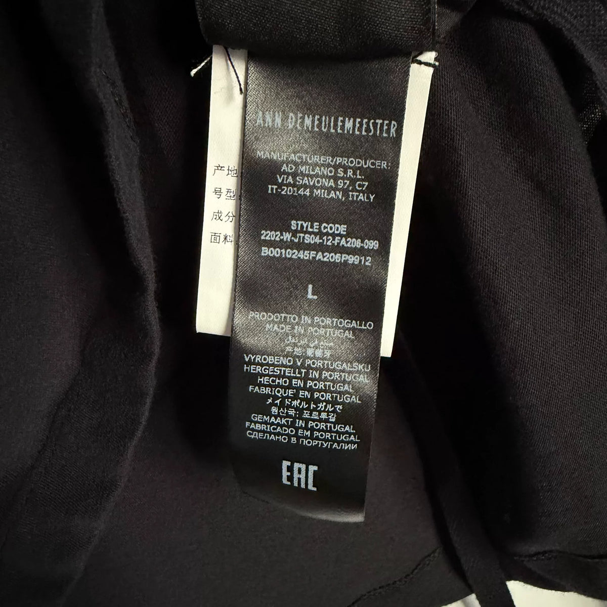 Ann Demeulemeester S/L Holy Print Short Sleeve T-Shirt