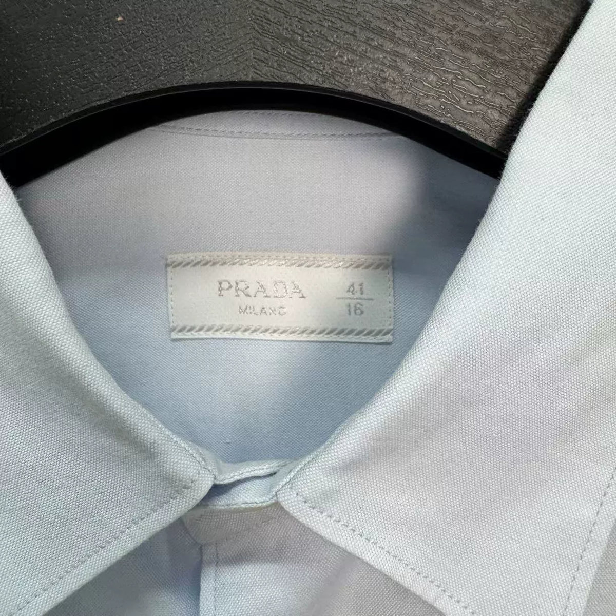 Prada Letter Logo Embroidered Single-Breasted Shirt