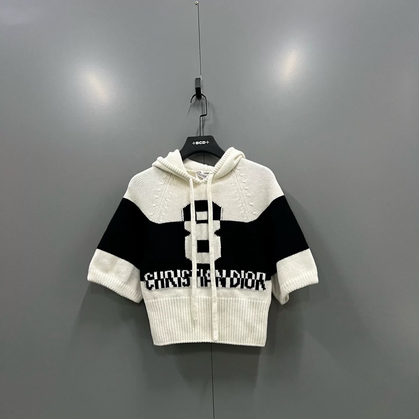 Dior Color-Blocked Logo Cashmere Hoodie