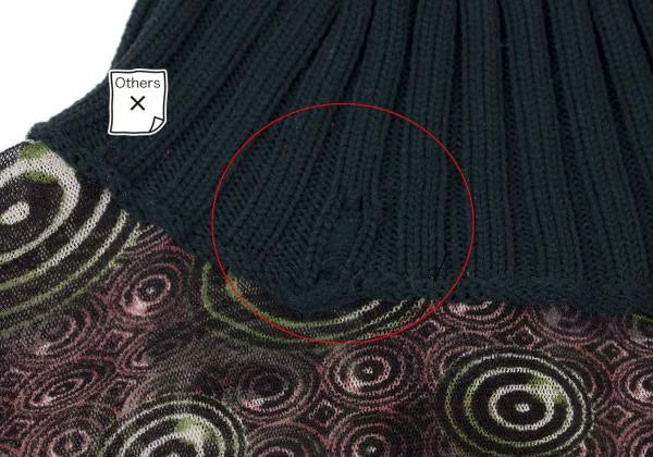 Jean Paul Gaultier Vintage Dark Swirl Mesh Top