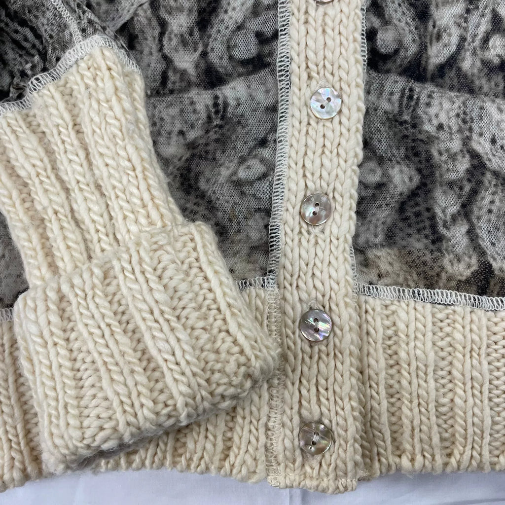 Jean Paul Gaultier’s Maille Fall/Winter 2004 elastic Trompe l’œil cardigan