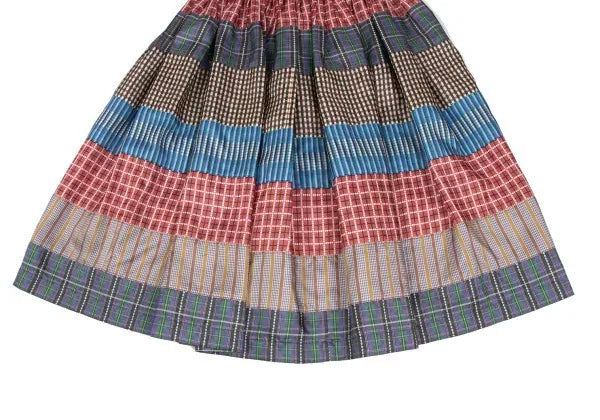COMME des GARCONS Vintage Dark Plaid Skirt
