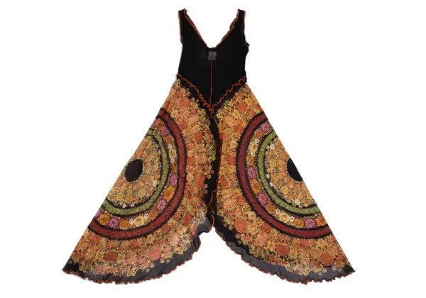 Jean Paul Gaultier Vintage Black Pattern Mesh Dress