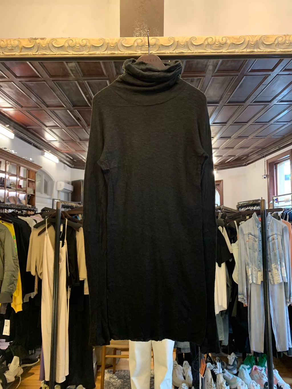 M.A+ FW16 Black Ninja Long Sleeve Wool Top