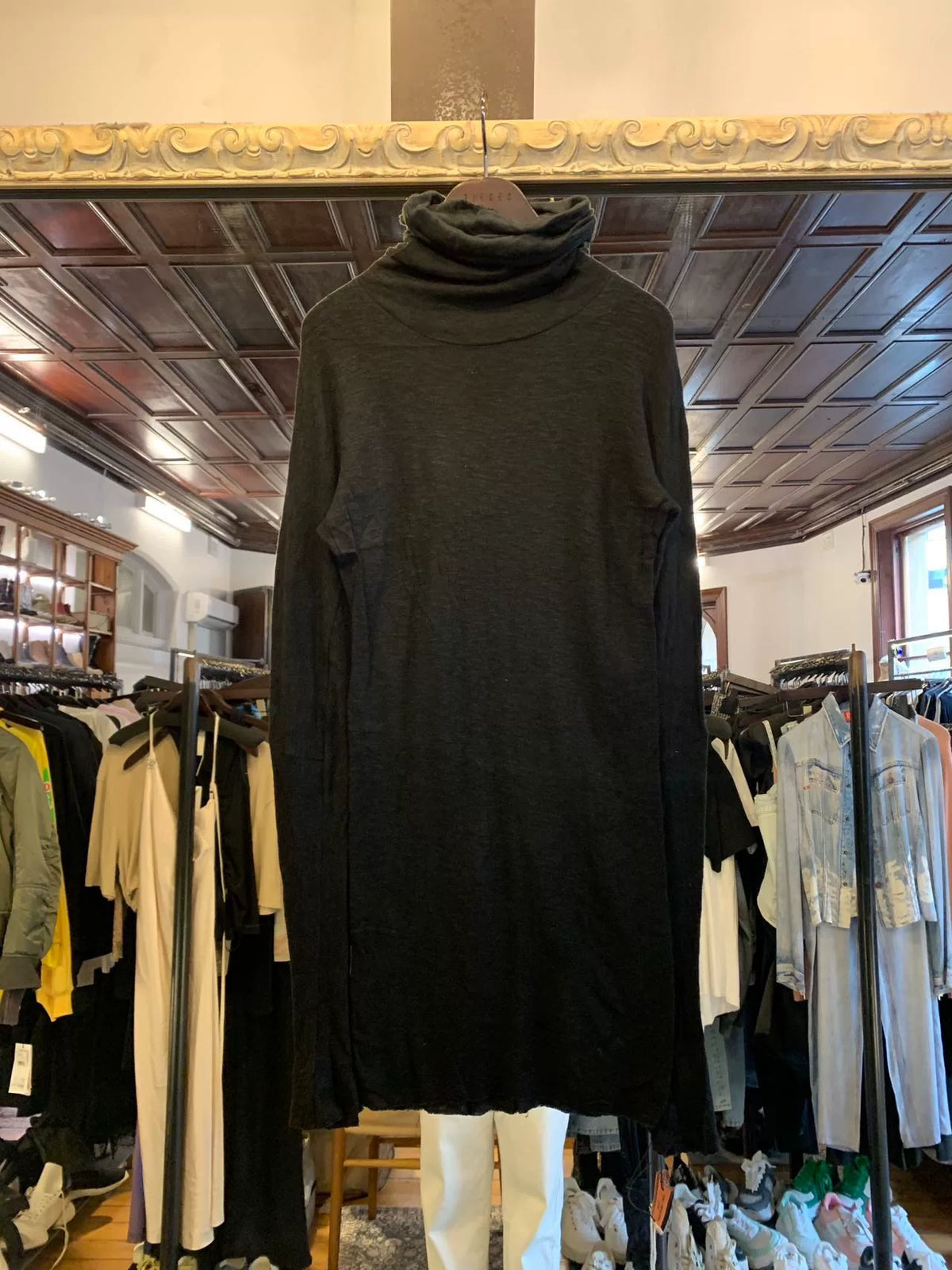 M.A+ FW16 Black Ninja Long Sleeve Wool Top
