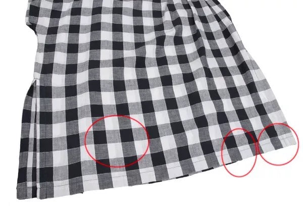 Issey Miyake Vintage Black & White Plaid Top