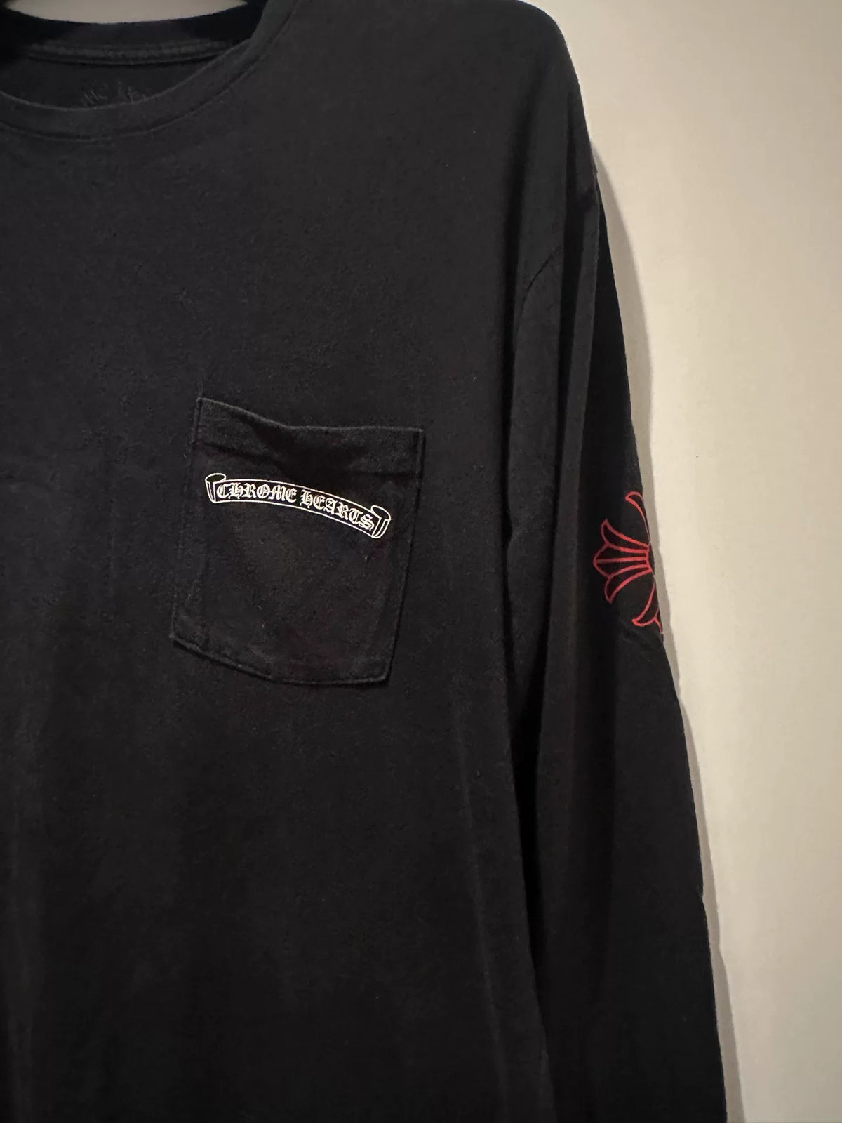 Chrome Hearts Black Scroll Red Label US Limited Edition Top
